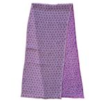 Marc Jacobs Reversible Lavender Pink Floral Delicate Silk Chiffon Long Scarf Photo 2