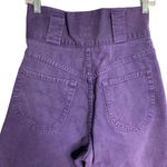Vintage 90s Nada Nuff High Rise Button Jeans S Purple Straight Leg Belt Loops Photo 3