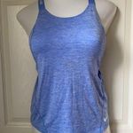 Nike  Dri Fit Women Blue Just Do It Athletic Activewear Tank Medium Photo 4