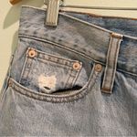 Madewell  The Perfect Summer Jean Distressed Tapered High Rise 32 MOM Jeans Photo 2