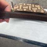 Nine West Bag Small Monogrammed Vintage Pleather Brown Cute Photo 5