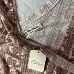 Free People NWT  We The Free Brown Paisley Tank Top Sleeveless Blouse Large Photo 1
