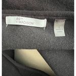 89th + Madison Asymmetrical 3/4 Sleeve Tunic Sweater Large Black Photo 5