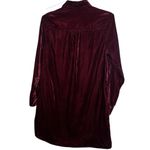 Natural Life  Rocky Velvet Shirt Dress in Cranberry size Small Photo 4