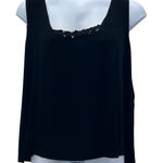 Slinky Brand Embellished Tank Top Black 3X Photo 0