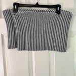 The North Face  Knit Cowl Neck Warmer Gray Infinity‎ Striped Soft Winter Scarf Photo 6