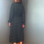 SheIn Green & White Long Sleeve High Neck Polka Dot Dress Size Large Photo 4