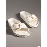 Birkenstock  Madrid Big Buckle EVA Sandals Eggshell Size 39 / 8 Women Narrow EUC Photo 2