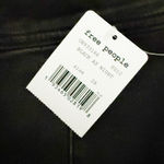 Free People  | Maddie Denim Midi Skirt Front Slit Black Jean Pencil | 28, 6 Photo 7