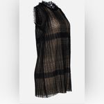 Alexis  - Becca Sleeveless Plisse Lace Minidress, Black Photo 4