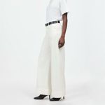 Madewell NWT Women's High Waist Superwide-Leg Jeans White Size 23 Summer Preppy Photo 1