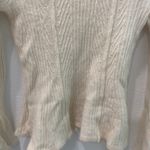 Ann Taylor Cream Peplum Sweater Size xs Photo 5