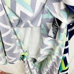 Jessica Howard NEW Zig Zag Print Sleeveless Maxi Dress with Slit Size Large Photo 4