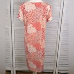 Perceptions  Floral Print Shift Dress Peach Multi-Large Photo 3