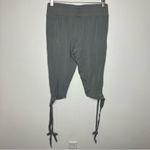 Senita Athletics  criss cross‎ tie leggings ballet leggings size medium gray Photo 7