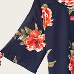 West Kei  Floral Tie Blouse Photo 3