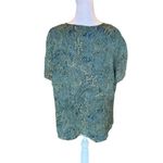 Jones New York  Silk Floral Paisley Blouse Lined V Neck Button Front Womens 18W Photo 1