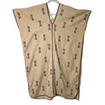 Kukul Boutik Merida Mexico Tan Kaftan Black Embroidery Artisan Artsy Aztec O/S Size undefined Photo 1