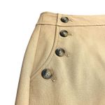 Loft (8) Button Pockets Detail A-Line Straight Skirt Back Slit Zipper Closure Photo 8