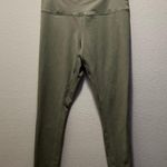Zella  High Waist Leggings Olive Green Comfort Pull-On Activewear Pants Size L Photo 2