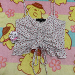 Vibe Sportwear Floral crop baby doll top Photo 0