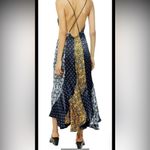 Topshop  Patchwork Floral Satin Godet Slip Maxi Dress Size 4 Photo 4