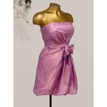 Morgan & Co  Juniors Mauve Strapless Skater Bubble Hem Dress Size 7/8 Photo 1