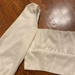 Princess Polly  Ariah White Ruched Bohemian Long Sleeve Top Photo 3