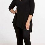 Sympli Nu Focus Tunic Cut Out Shoulder Asymmetrical Hem Top Black Size 2 Photo 0