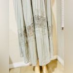 Little Mistress  Pleated Lace Maxi Evening Dress in Sage colour Maternity dress 8 Photo 7