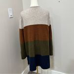 Madewell ‎ Colorblock Long Cardigan wool alpaca blend Large Photo 2