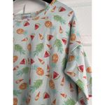 LuLaRoe Irma Summer Fruit Print Oversized High Low Short Sleeve T-Shirt Sz Small Photo 2
