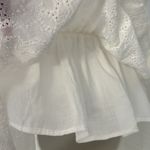 Veronica Beard  Denise White Smocked Eyelet Dress Photo 9