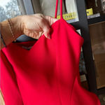 Likely Mini Dress Laverna Ruffles Trim Cocktail holidays formal semi scuba red Photo 6