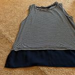 Tahari  large blue and white tank top Photo 2