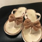 Gold Prima Sandals Size 8 Bam Forever Purse Photo 1