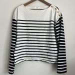 Rag and Bone  The Icons Bardot Long Sleeve Shirt Top L Photo 2