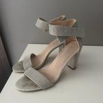 Silver Sparkly High Heels Size 10 Photo 0