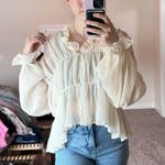 Lane 201 Simple Elegant Cream Top Photo 0