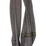 Lululemon  Vinyasa Scarf - Tonka Stripe Heathered Slate Black Stripe Gold Zipper Photo 0