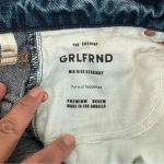 GRLFRND NEW  cassidy mid rise straight leg jean in tribeca 26 Photo 6