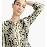J.Crew Cinched-Waist Snakeskin Glendale Dress Photo 3