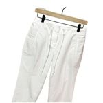 Talbots Petites Women's Capri Pants Size 4 White Stretch Hook Eye Straight Leg Photo 1