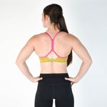 Fleo Reinette Sports Bra in Bronze Bamboo/Cabaret Size Medium Yellow Photo 7