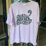 Pink Floyd  band tee short sleeve oversized H&M pink graphic tshirt top UO Photo 0