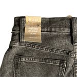 Madewell  Black Straight Leg Women's Raw Distressed Hem Jeans New w/ Tags Photo 6