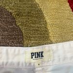PINK - Victoria's Secret Victoria’s Secret PINK Y2K Style White Low Rise Denim Jean Shorts Frayed Size 4 Photo 2