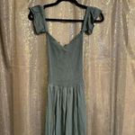 Young Fabulous and Broke Young, Fabulous & Broke Olive Green Smocked Faux Wrap Maxi Dress Small Photo 1