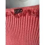 For Love & Lemons  x Victoria's Secret Pink Ribbed Calla Knit Crop Top Sz. S Photo 3