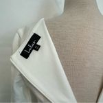 Lulus Sheer Factor White Mesh Skater Dress wedding engagement size medium Photo 3